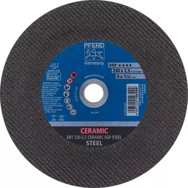 Trennscheiben PFERD Ceramic SGP Steel EHT 230-2,5 CERAMIC SGP STEEL