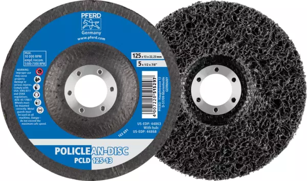 Disques abrasifs avec fibres PFERD Policlean Ø125 mm
