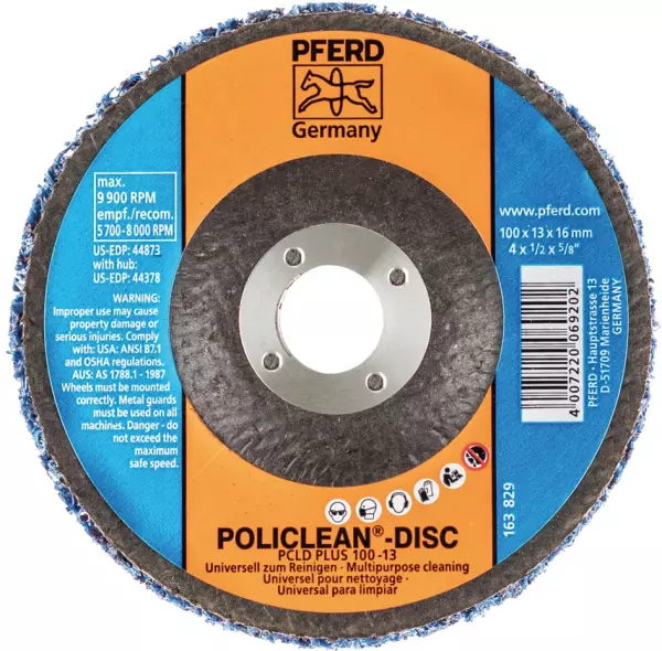 Disques de nettoyage en non-tissé PFERD Policlean PCLD PLUS 100-13