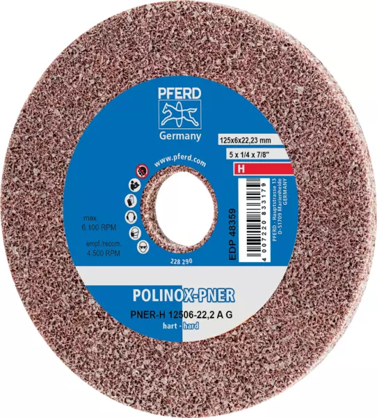 Schleifscheiben PFERD POLINOX PNER PNER-H 12506-22.2 A GROB