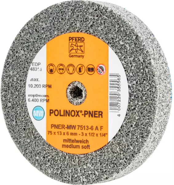 POLINOX®-Kompaktschleifrad PNER-MW 7513-6 A F