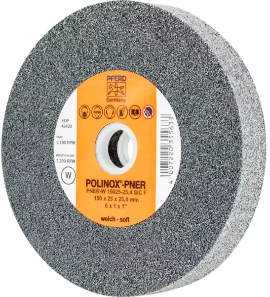 POLINOX®-Kompaktschleifrad PNER-W 15025-25,4 SiC F