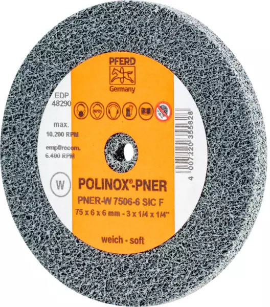 POLINOX®-Kompaktschleifrad PNER-W 7506-6 SiC F