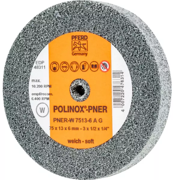 POLINOX®-Kompaktschleifrad PNER-W 7513-6 A G