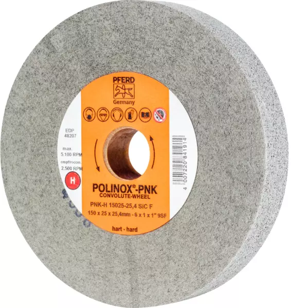 POLINOX®-Kompaktschleifrad PNK-H 15025-25,4 SiC F