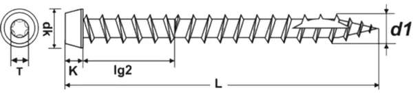 Terrassenschrauben PROFIX