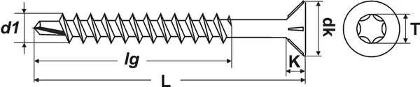 Holzbohrschrauben PROFIX Drillspan