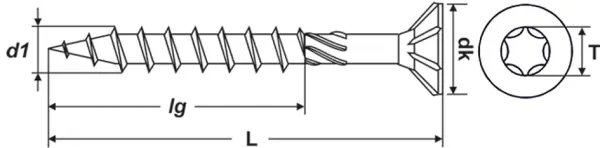 Holzbau-Konstruktionsschrauben PROFIX