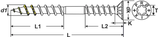 Spanplattenschrauben PROFIX PRO-UNX® T-Drive