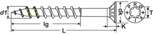 Spanplattenschrauben PROFIX PRO-PLUS T-Drive weiss