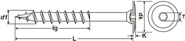 Holzbau-Konstruktionsschrauben PROFIX