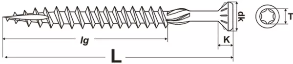 Terrassenschrauben PROFIX martensitisch