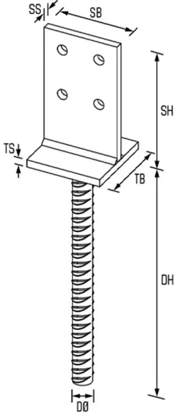 Pfostenstützen GH Typ T01