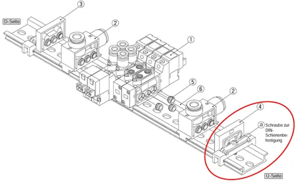 Endplatten SMC U-Seite