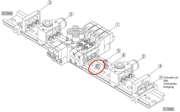 Anschlussblöcke SMC SY7000 Steckverbindung 8