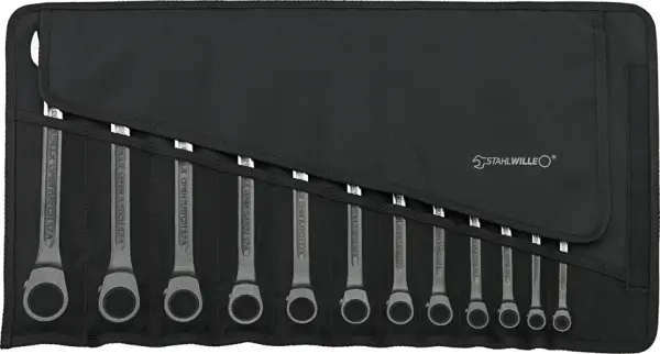 Ratschen-Gabel-Ringschlüssel-Sätze STAHLWILLE Open-Ratch 17A/12