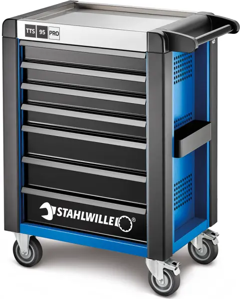 Werkstattwagen gefüllt STAHLWILLE SwissEdition 95/7A PRO blau