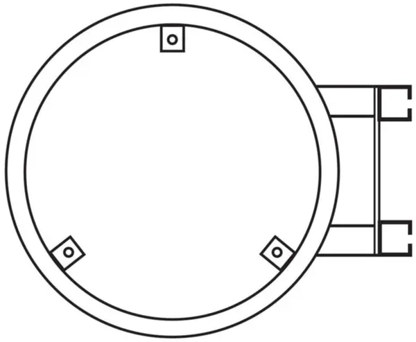 Rohrrahmen Steinemann Ø 600 mm mit 2 Ringschellen