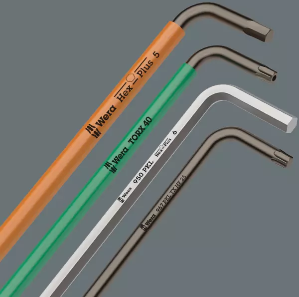 Stiftschlüssel Inbus Hex-Plus mit Kugelkopf WERA 950 PKL